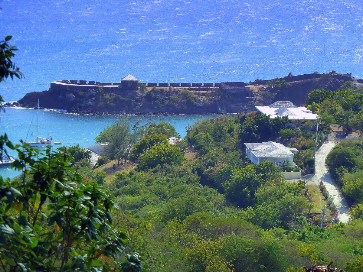 Fort Berkeley at the entrance to English Harbour