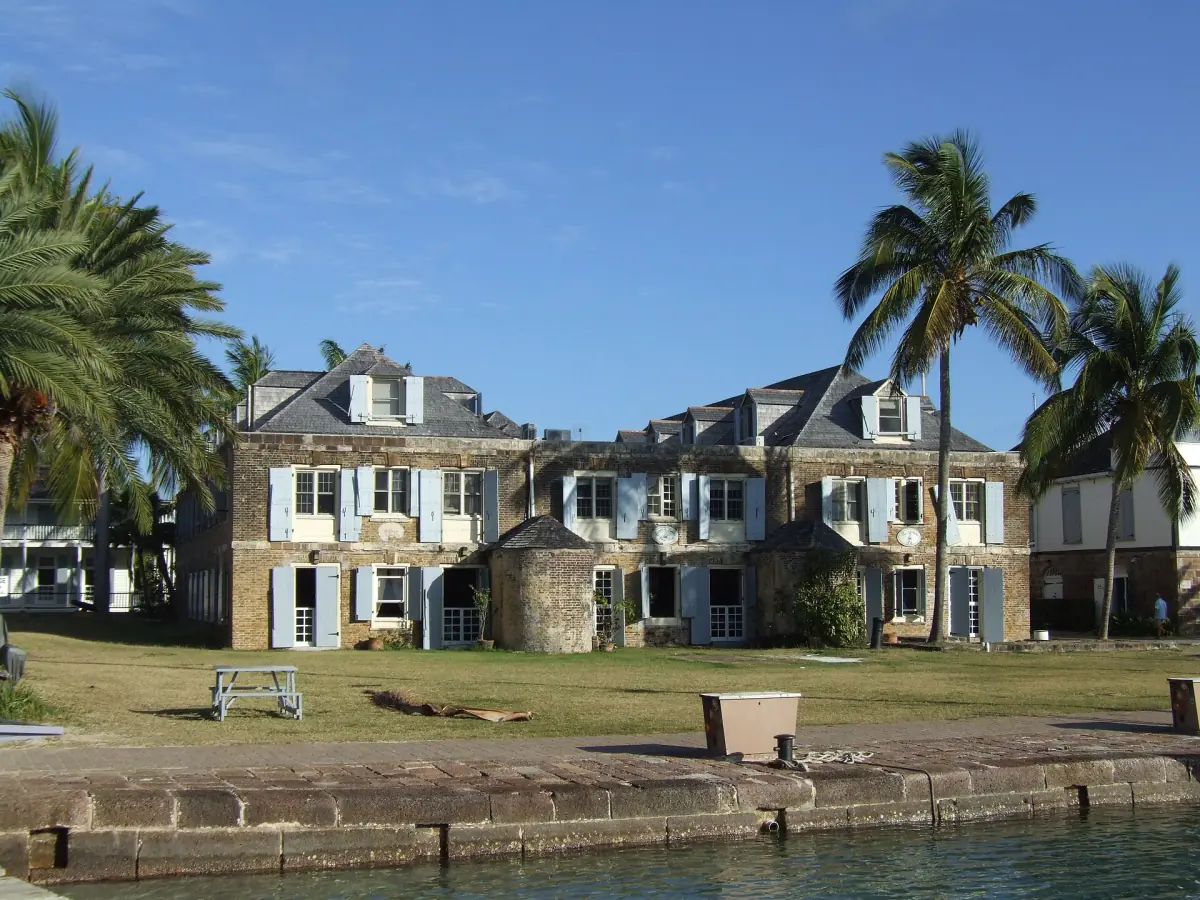 Historic stone buildings at Nelson's Dockyard